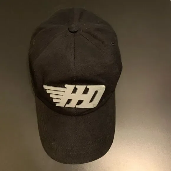 Black Harley Davison adjustable hat w/Metal - Picture 8 of 13